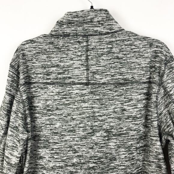 Vintage 1946 Mens Fleece Pullover Sweatshirt Large Gray Quarter Zip NWT - Picture 4 of 6